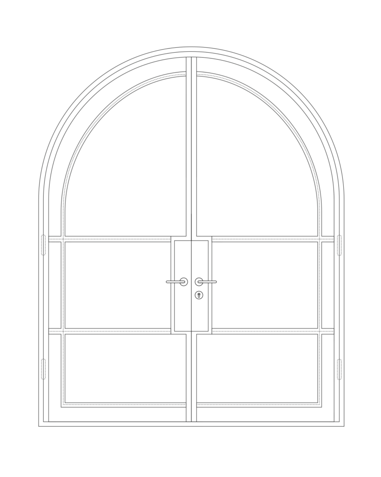 Ezekiel arched outline door by Steela Steel Windows and Doors Sydney