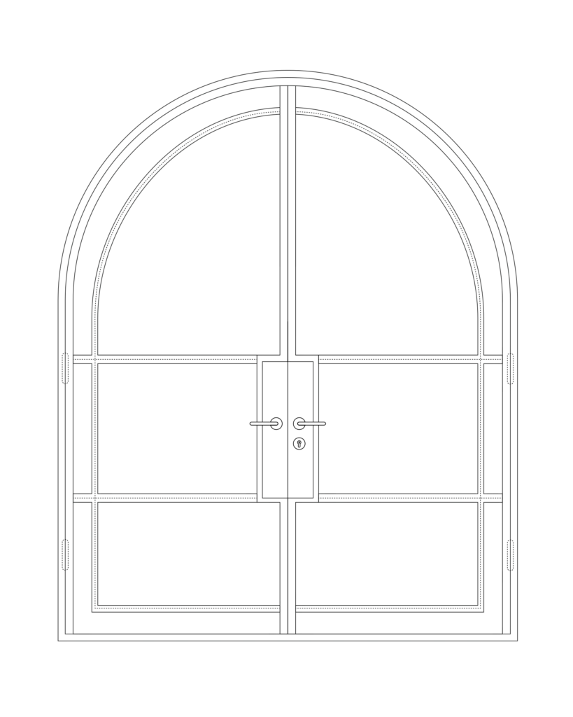 Ezekiel arched outline door by Steela Steel Windows and Doors Sydney