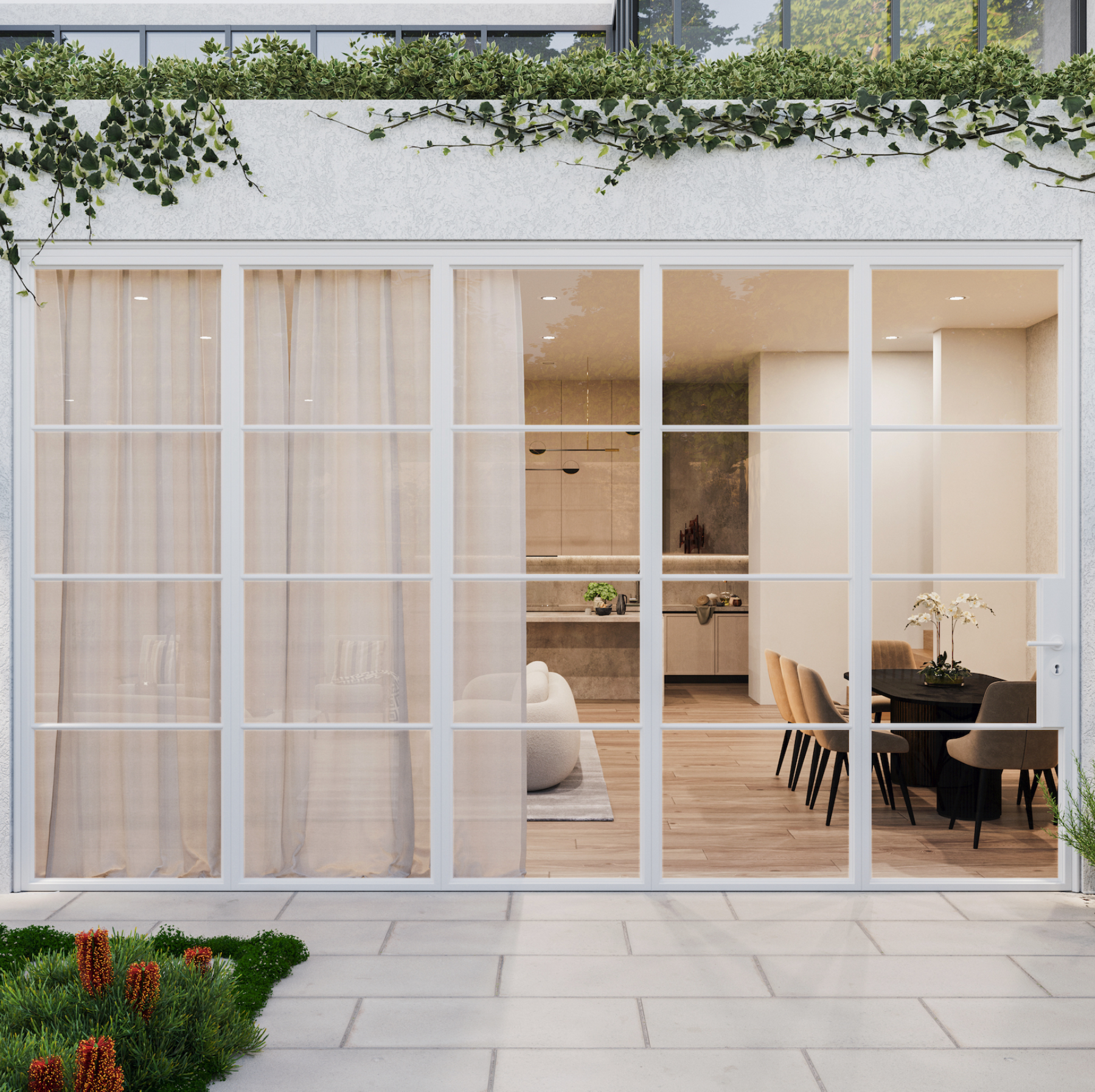 Steela Steel Windows and Doors Sydney - Dell white door